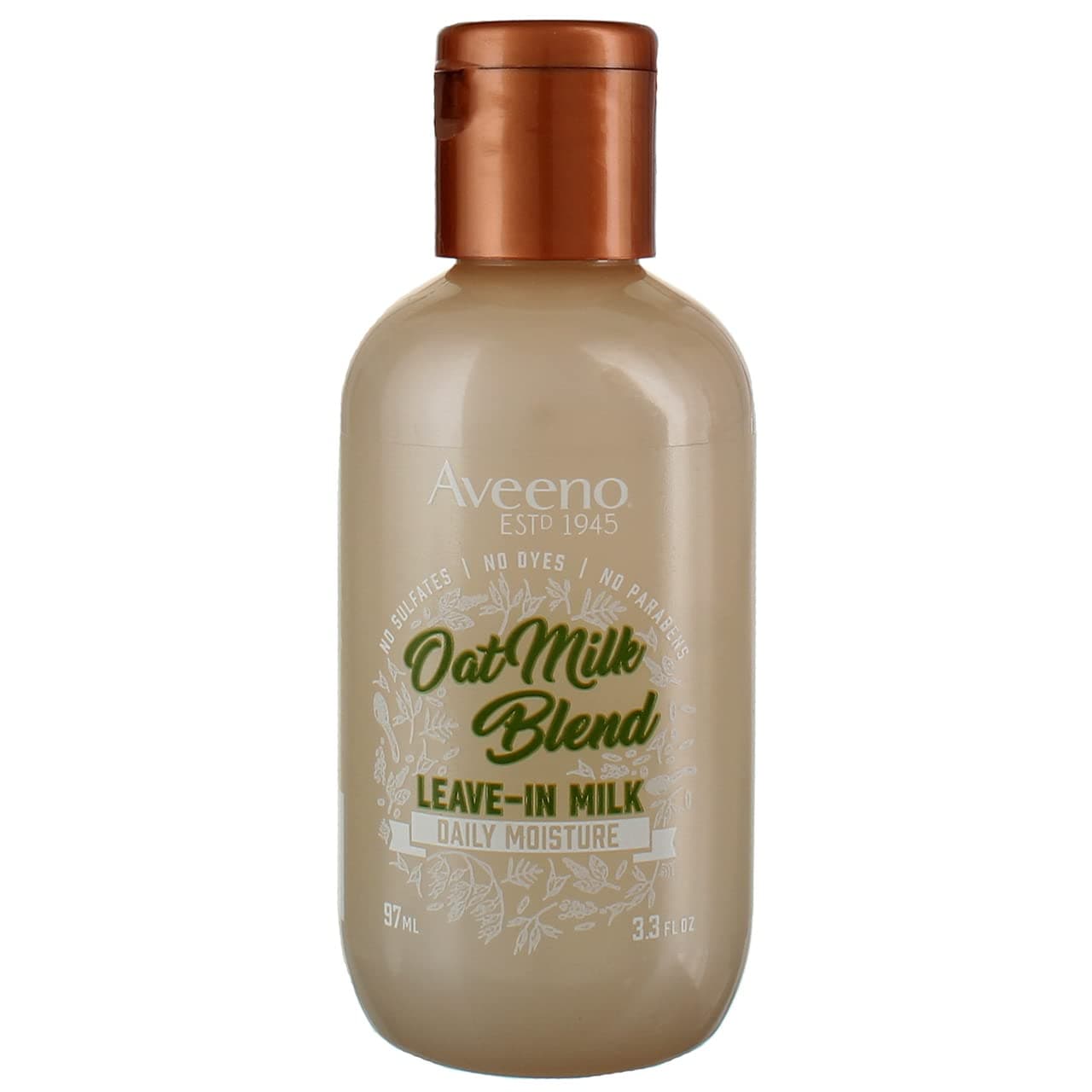 Aveeno Oat Milk Leave-In Hair Conditioner Treatment, 3.3 fl oz (Pack of 3)