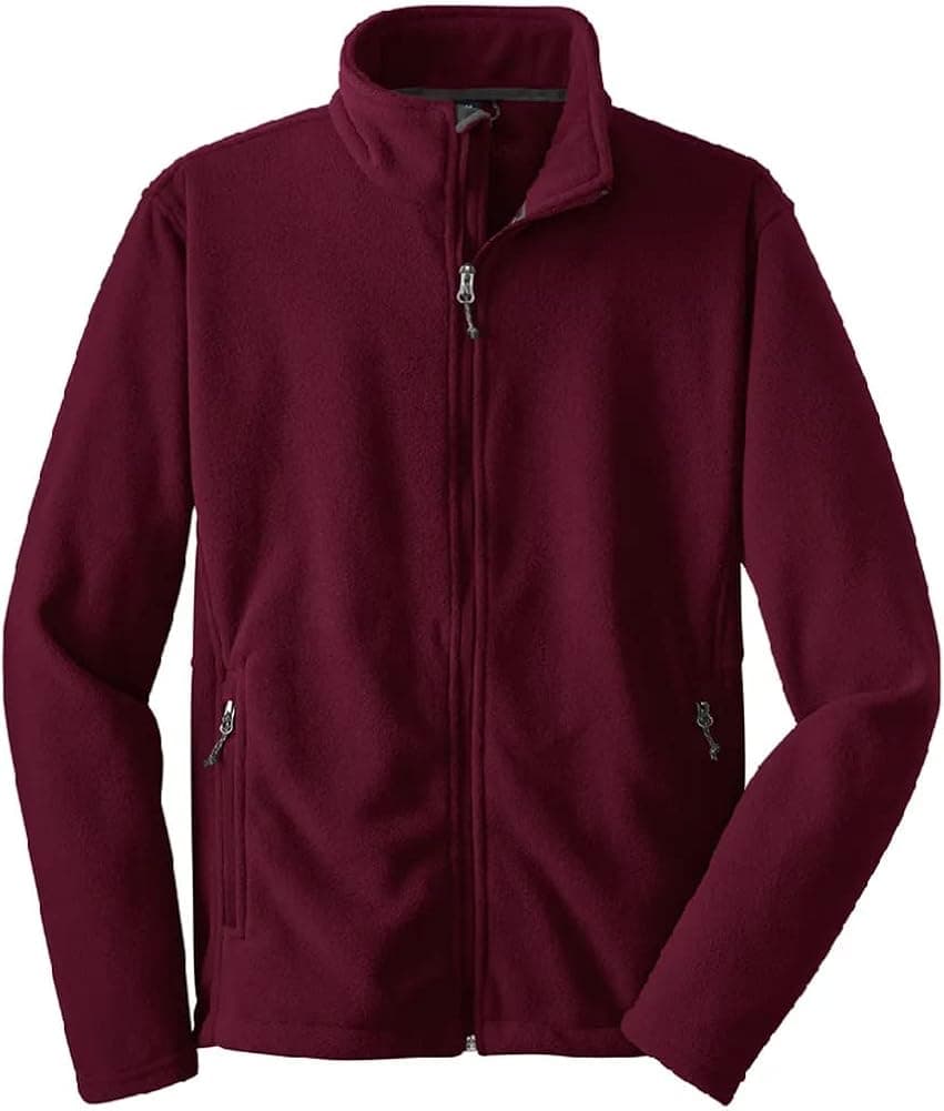 Joe's USA - Mens Soft Midweight Fleece Jacket-3XL-Maroon