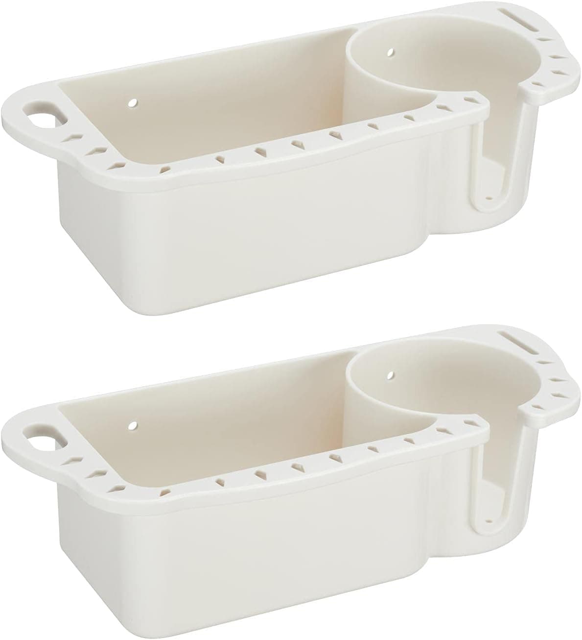 kemimoto Boat Caddy Organizer, Marine Cup Holder Universal Fit for Bass Boat Kayak Pontoon Jon Boat Fishing Caddy Cabin Storage