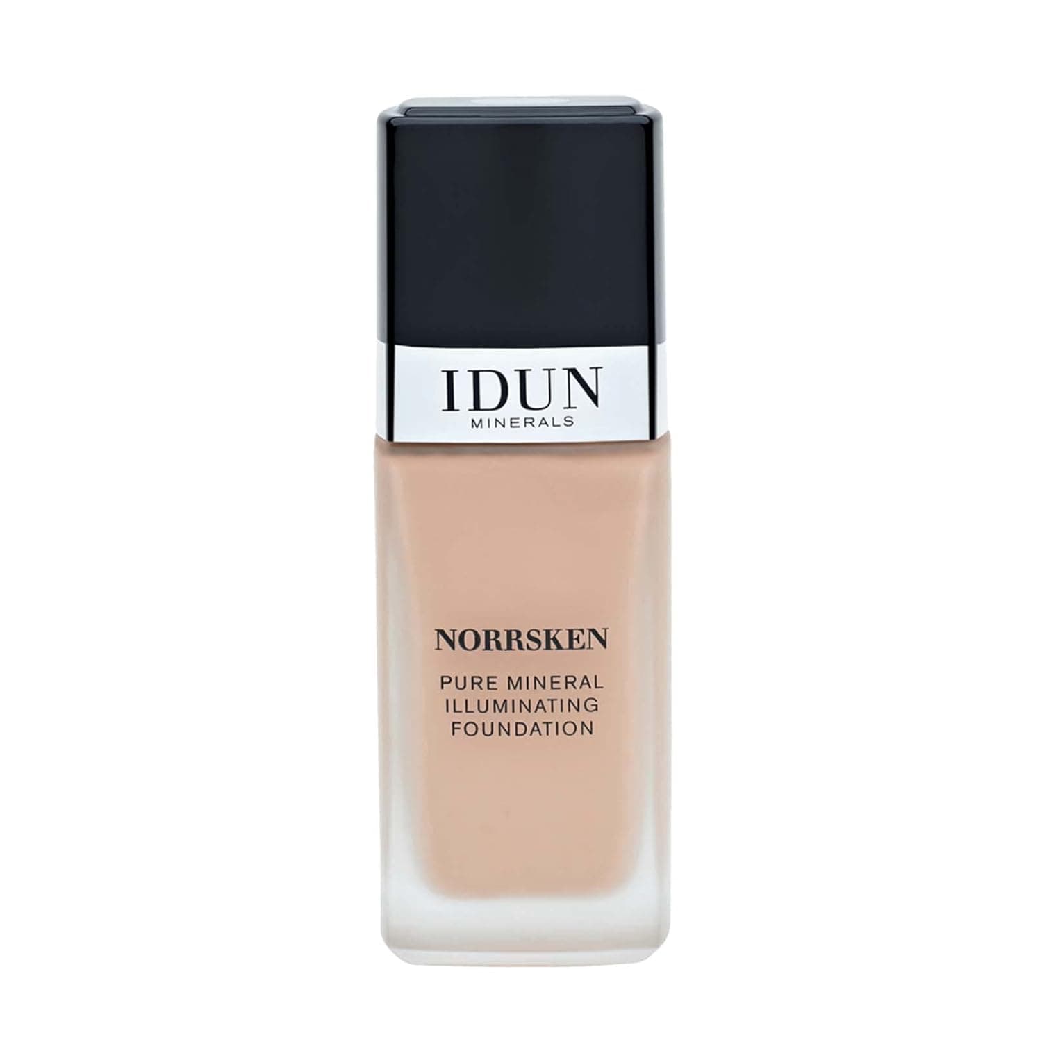 Idun Minerals Norrsken Foundation - Longwear Liquid Foundation With Poreless, Luminous Coverage - Dewey, Glowing Finish - Vegan, Cruelty Free, and Silicone Free Makeup - 212 Ingrid - 1 oz
