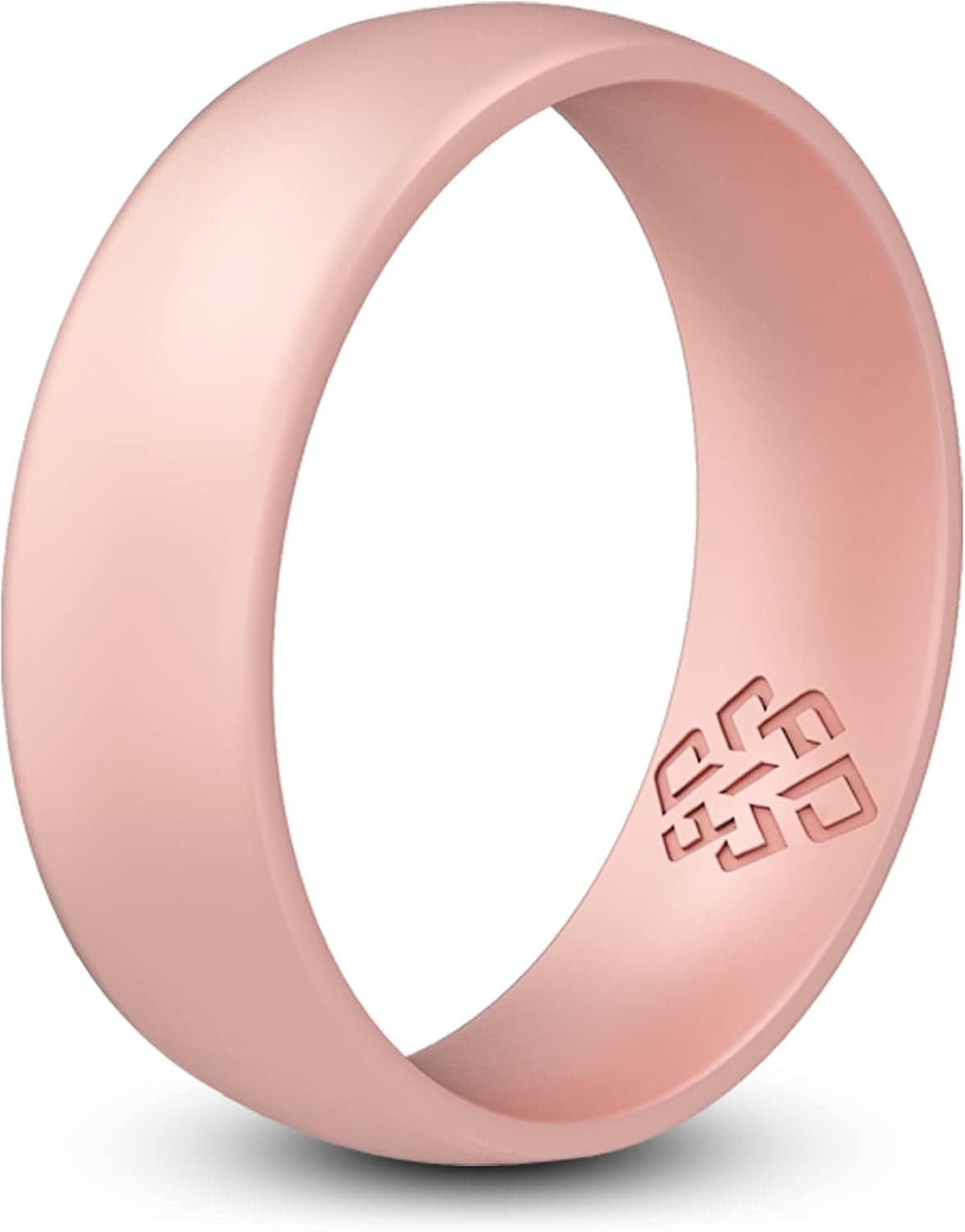 Knot Theory Breathable Silicone Wedding Rings for Men & Women | Black Rose Gold Silver Blue Red Rubber Wedding Bands for Him & Her Size 4, 5, 6, 7, 8, 9, 10, 11, 12, 13, 14, 15, 16
