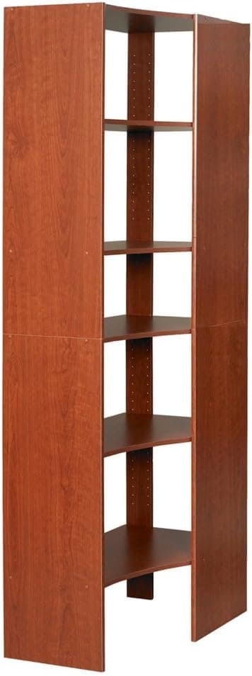 Homestar Homestar Corner Closet Organizer Tower Set - Cherry, Laminate
