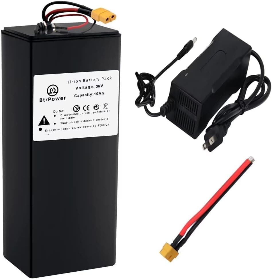 BtrPower 36V 48V 52V 60V 72V Ebike Battery 10AH 15AH 20AH 30AH Lithium Battery Pack for 250W 750W 1000W to 3500W Bafang Voilamart AW Ancheer and Other Motor