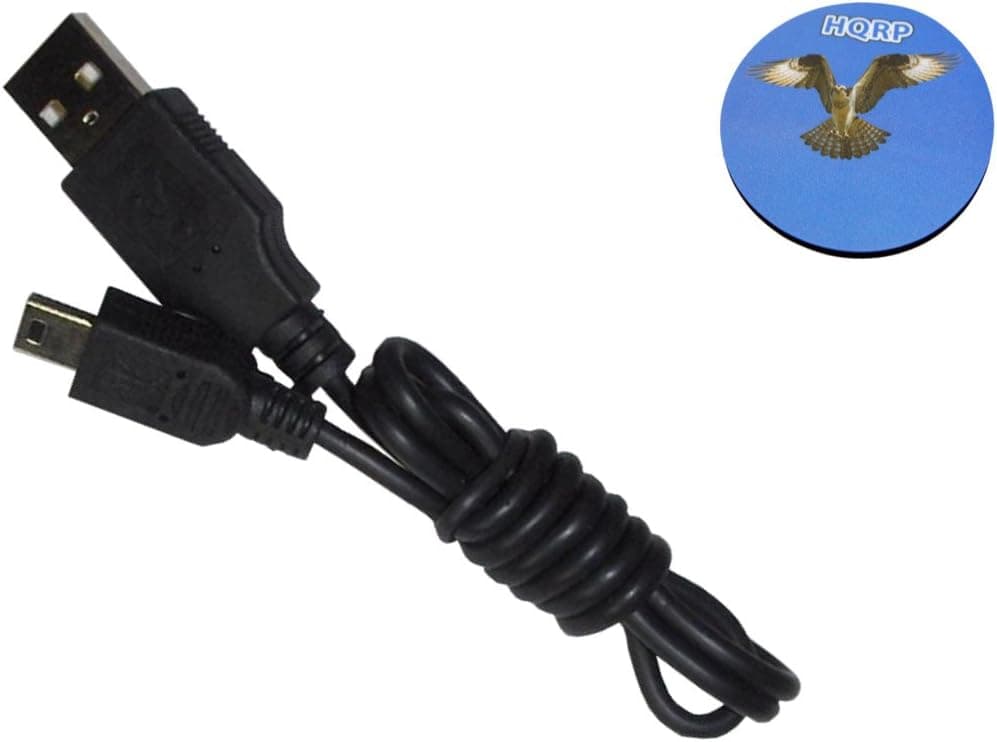 HQRP USB to Mini USB Cable for Garmin nuvi 56 / 56LM / 56LMT / 57 / 57LM / 57LMT / 58 / 58LM / 58LMT / 65LM / 65LMT Plus HQRP Coaster