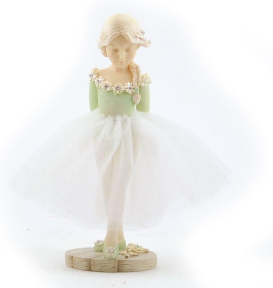 Enesco Foundations August Birthstone Ballerina Figurine, 5-Inch