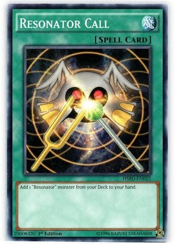 YU-GI-OH! - Resonator Call (HSRD-EN025) - High-Speed Riders - 1st Edition - Common