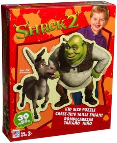 Shrek 2 Kid Size Puzzle - 30 pieces - Shrek with Donkey