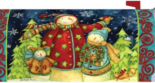 Snowman Family 1711MM Magnetic Mailbox Cover Wrap