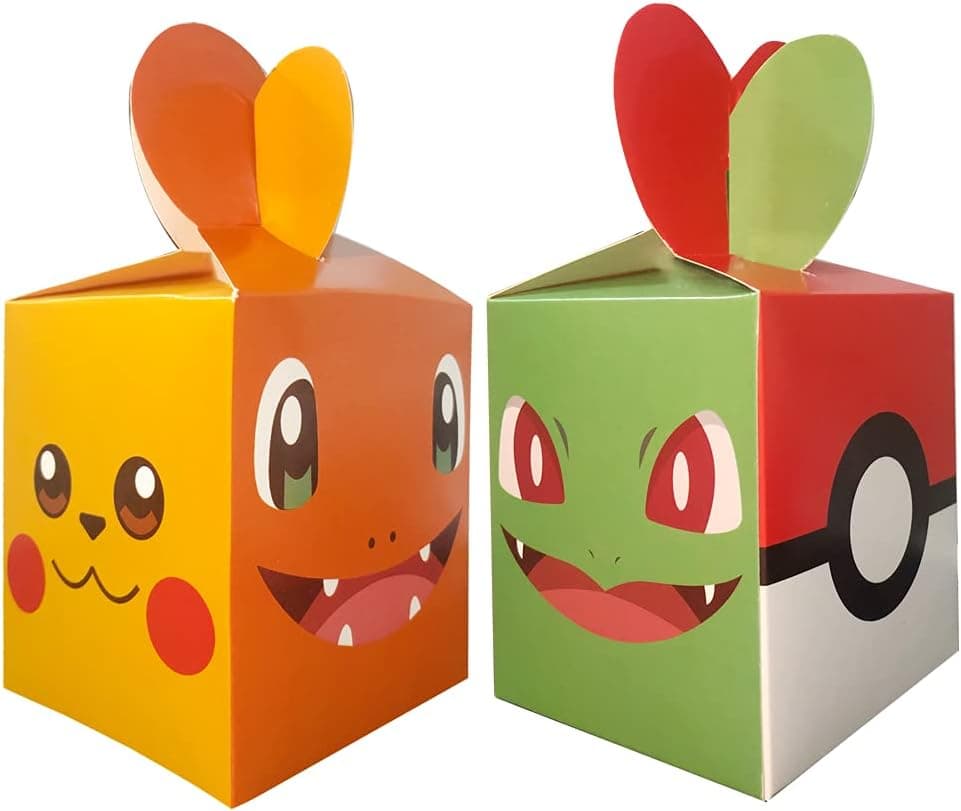 12 PCS Candy Party Favor Bags for Pocket Boxes Party Supplies for Kids Birthday Parties Supplies