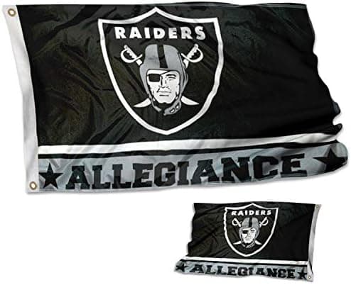 Las Vegas Raiders Double Sided Allegiance Flag