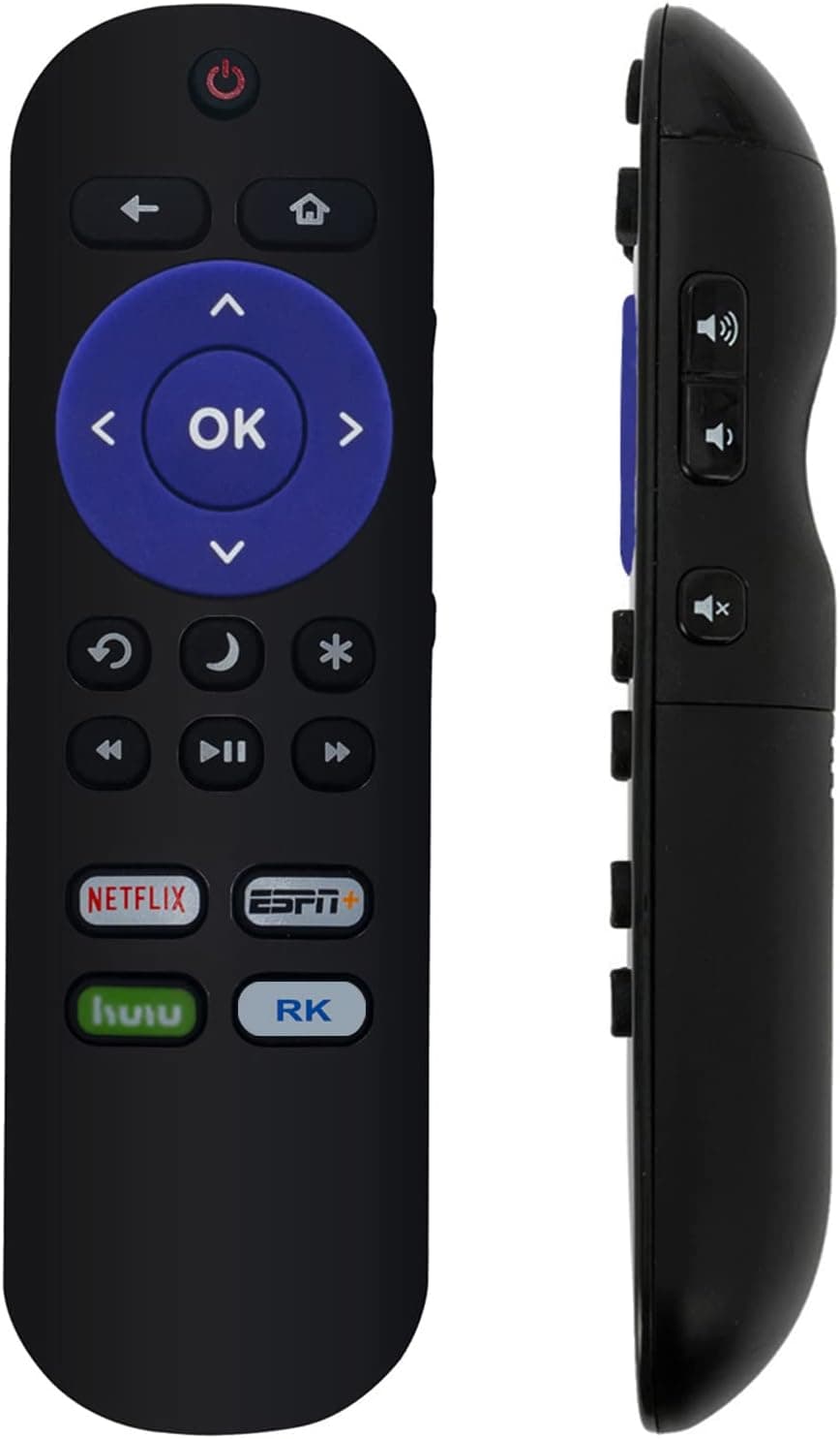 Replacement Remote Control Applicable for JVC Roku Smart TV LT-49MAW598 LT-55MAW595 LT-32MAW388 LT-65MAW595 LT-32MAW205 LT-43MAW595 LT-70MAW795 LT-50MAW595