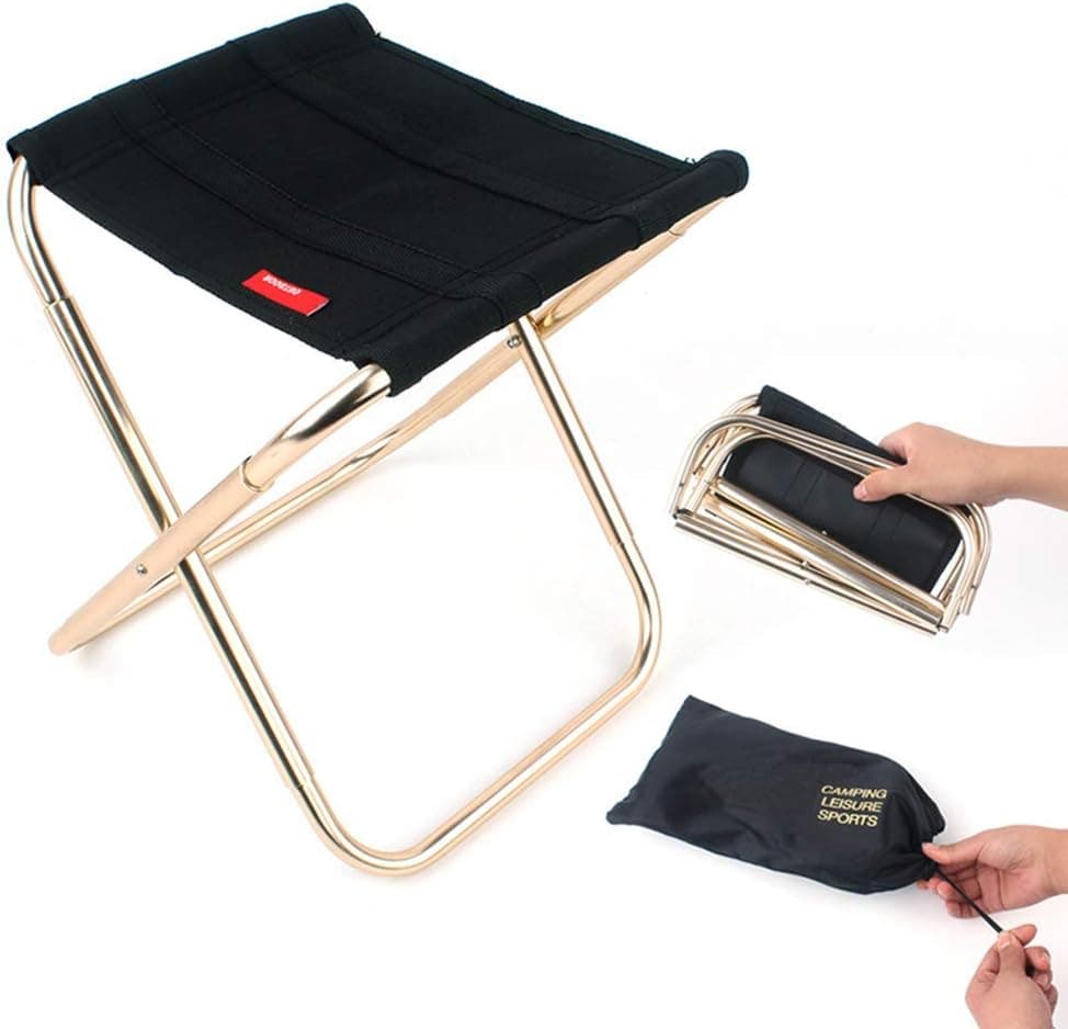 Portable Camping Folding Stool Chair | Outdoor Mini Folding Chair for BBQ, Fishing, Travel, Hiking, Garden, Beach