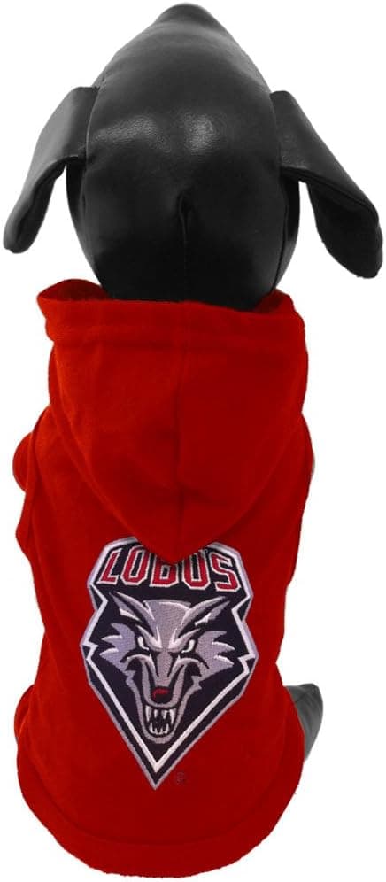 NCAA New Mexico Lobos Cotton Lycra Hooded Dog Shirt