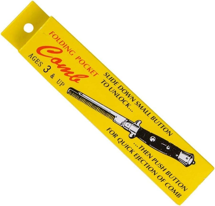 Toy Store - Push Button Pocket Comb Fake Switch Blade Folding Knife