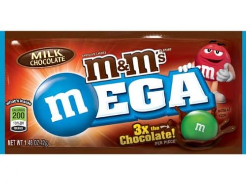 M&M's, Mega, Chocolate, 11.4oz Bag (Pack of 4)