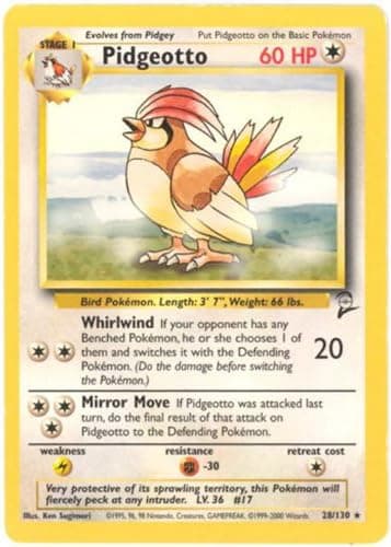 Pokemon - Pidgeotto (28) - Base Set 2