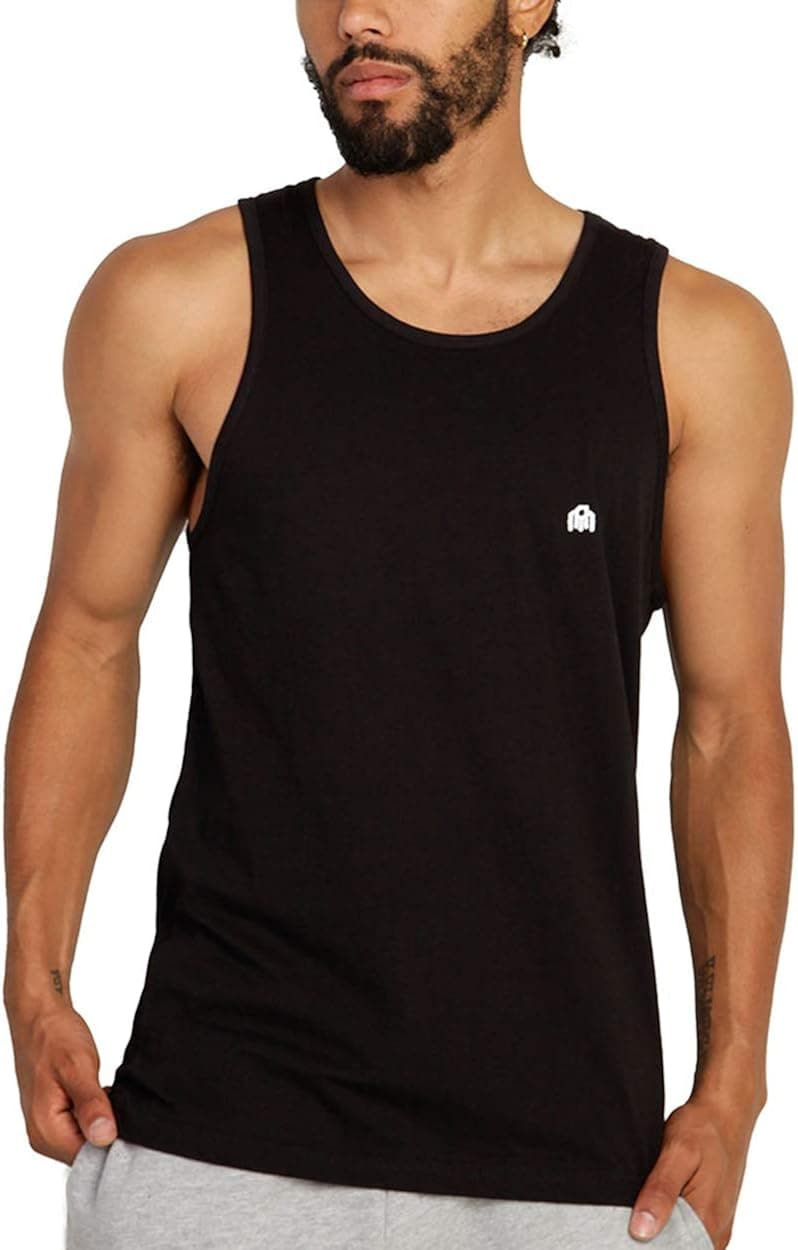 INTO THE AM Premium Basic Tank Tops for Men - Beach Workout Muscle Tanks S - 2XL