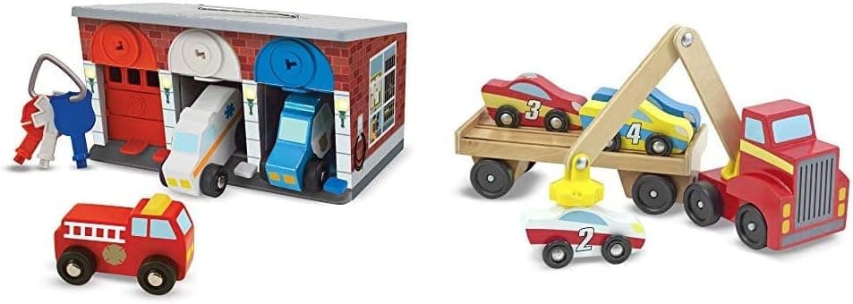 Melissa & Doug Keys & Cars Rescue Garage & Magnetic Car Loader
