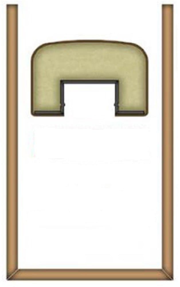 3 PC Velour Padded WATERBED Rails (Queen 60x84, DK. BRN Velour)