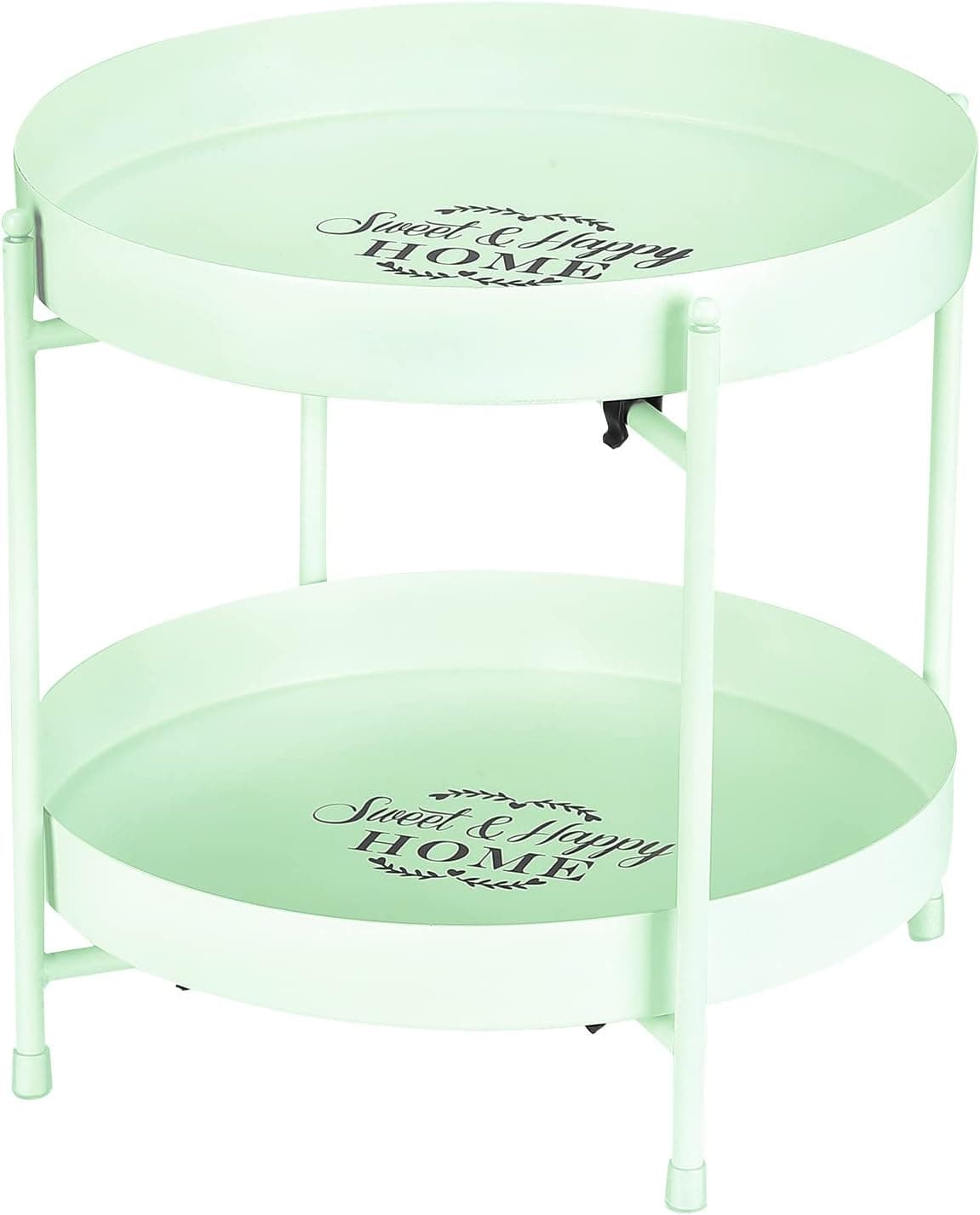 Luxspire 2-Tier Bathroom Countertop Organizer, Bathroom Vanity Trays 2-Tier, Detachable Countertop Organizer Shelves Serving Tray, Dresser Makeup Storage Sink Kitchen Spice Rack Perfume Tray, Green