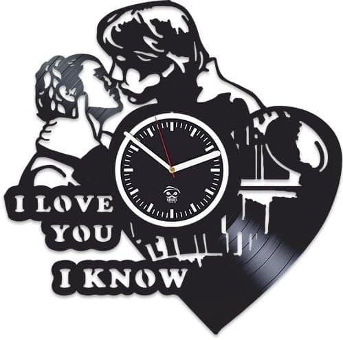 Star Wars Rebels, I Love You, Best Gift for Boyfriend Vinyl Record, Kovides Vinyl Wall Clock Home Decor, Wall Clock Modern, Birthday Gift, Comics DC Movie, Silent Mechanism, Wall Sticker