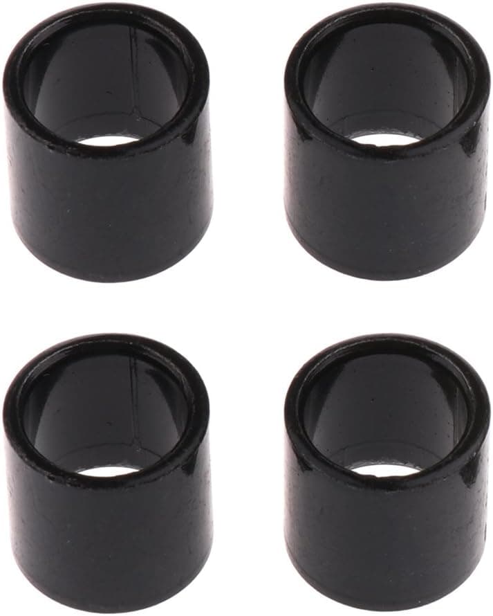 Homyl 4 Pieces Black Aluminum Bearing Spacers 10 x 10mm for Skateboards and Longboards