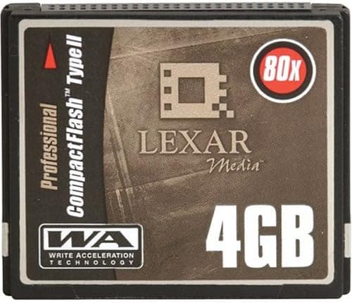 Lexar Media 4GB 80X PRO Series CF-Card WA Enabled (CFB4GB-80-380)
