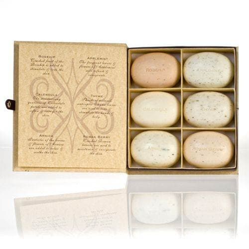 Bronnley Herbarium Soap Collection 6 Piece Set Includes: 3.5 oz Arnica Soap + 3.5 oz Applemint Soap + 3.5 oz Calendula Soap + 3.5 oz Rosehip Soap + 3.5 oz Rowan Berry Soap + 3.5 oz Thyme Soap