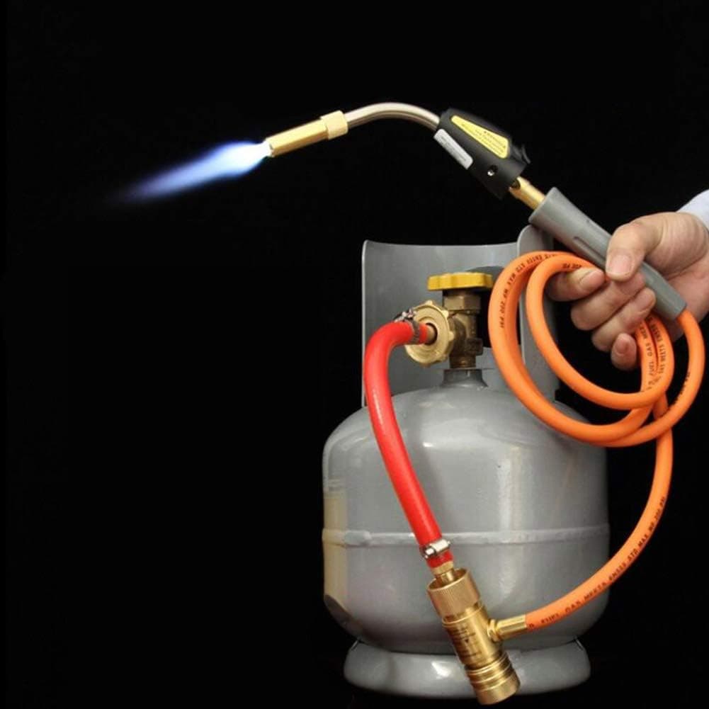 favourity-home Professional MAPP Gas Torch Brazing Torch of Propane Gas 1.5m Hose for Brazing Soldering Welding Heating Application can Also be Used for BBQ HVAC Plumbing