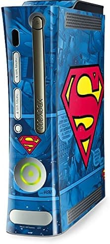 Skinit Decal Gaming Skin Compatible with Xbox 360 (Includes HDD) - Officially Licensed Warner Bros Superman Logo Design