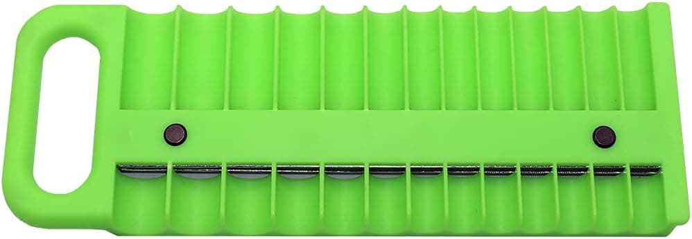 Grip 1/4" Magnetic Socket Tray - 26 Compartments - Holds Deep/Shallow Sockets Up to 5/8" or 15mm - Powerful Magnets - Organization, Home, Garage, Workshop