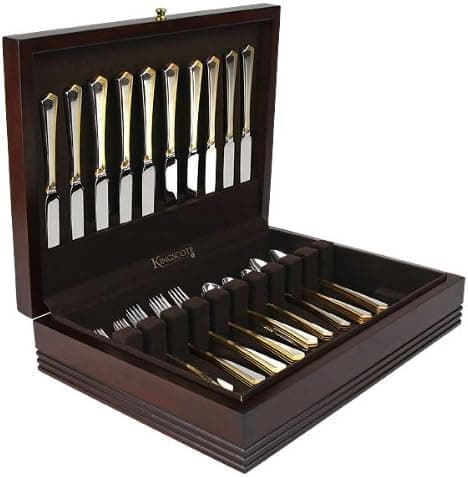 Kingscote Silversmiths Decorative Box, Mahogany Finish