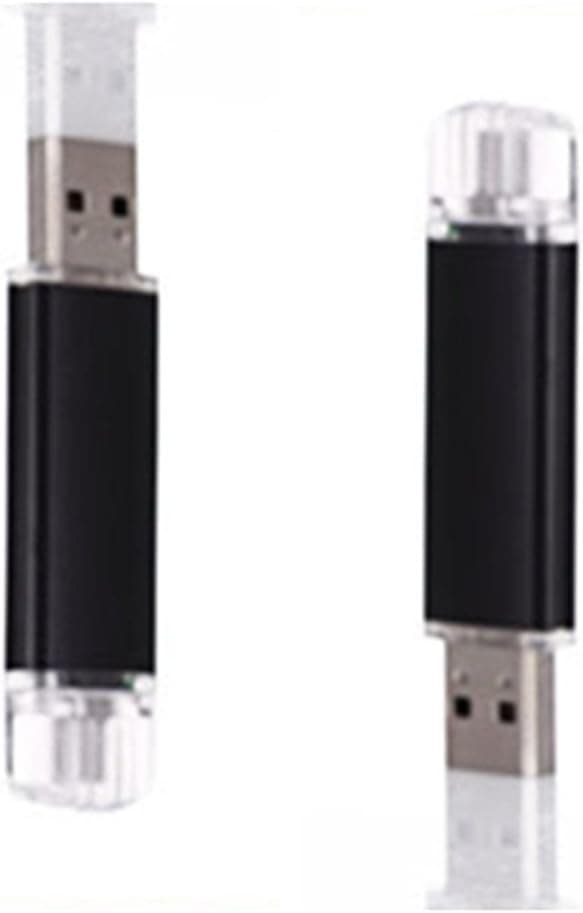 Original 8G 16G 32G 64G U Disk Cool Blade Business Creative Gift Mini Speed Convenient Android Phones And PC OTG Dual Personality USB Flash Drive (Black8GB)