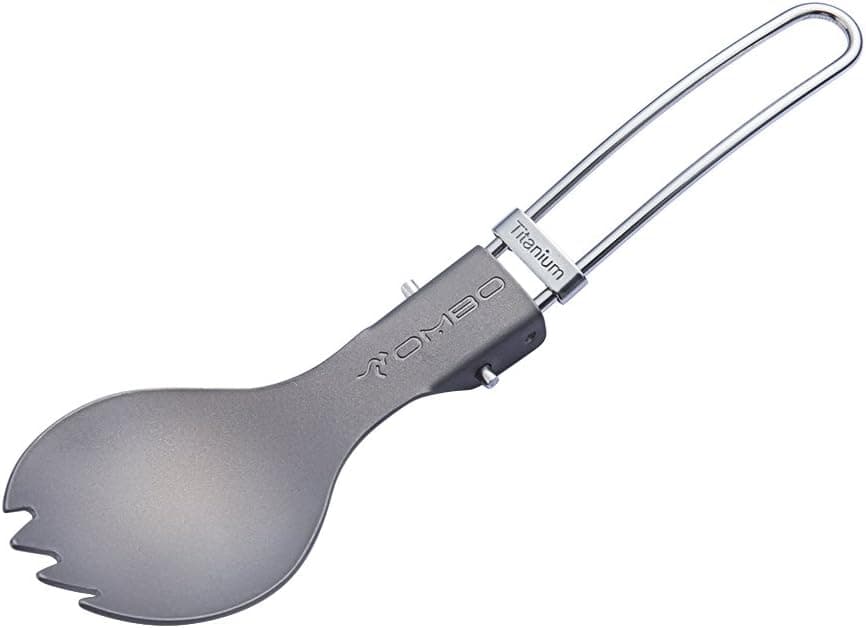 Combo Ultra Lightweight Super Strong Folding Titanium Spork