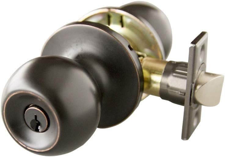 Design House 727164 Bay 6-Way Latch Entry Door Knob, Oil Rubbed Bronze