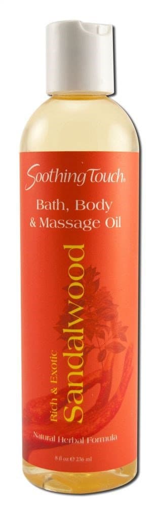 Soothing Touch Sandalwood Bath and Body Oil, 8 Ounce - 3 per case.
