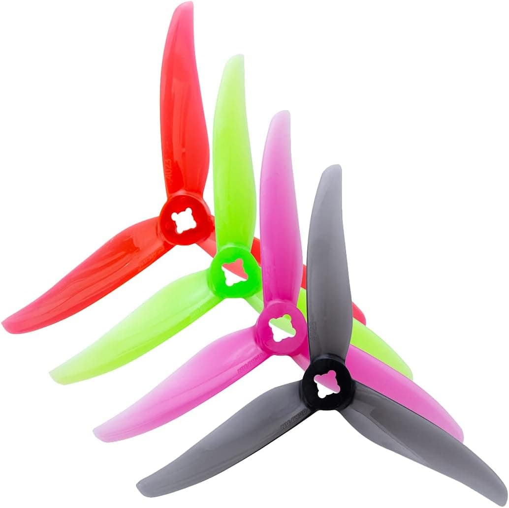 Gemfan Hurricane 4023 3-Blade Props with 1.5mm for 1505-3600 Brushless Motor RC Drone FPV Racing Toothpick 16pcs 8CW 8CCW