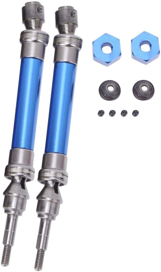Tbest RC CVD Transmission Axle, Front Drive Shaft Set CVD Fit for Slash 1/10 NSV775 Model Car(Dark Blue) Model Car Accessories