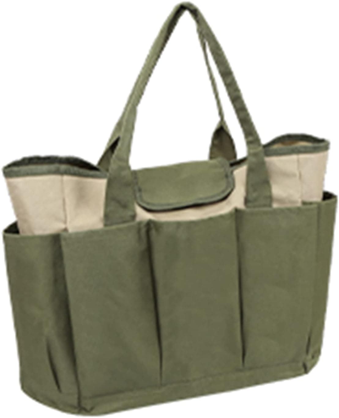 Garden Tool Bag, Heavy Duty Tool Bag Organizer with 8 Pockets Small Tool Bags for Men Women Multi-use Tool Caddy Toolbag for Craftsman Technician Mechanic Light Green