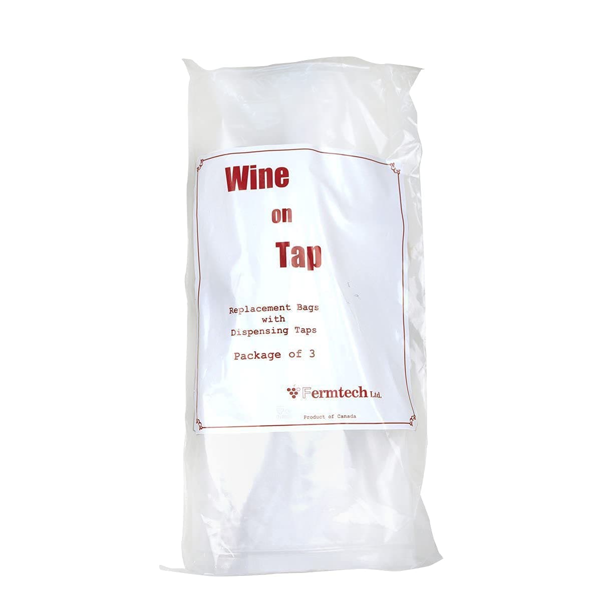 Wine On Tap Replacement bags: bag of 3