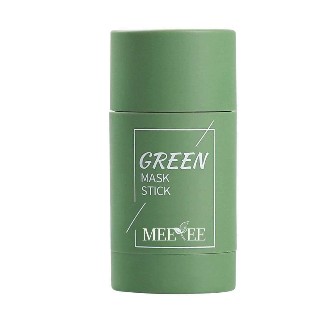 MEEYEE Green Tea Purifying Clay Stick Mask, Green Tea Mask stick For Face Moisturizes Oil Control, Deep Clean Pore, Improves Skin,for All Skin Types Men Women 1pc (GREEN)