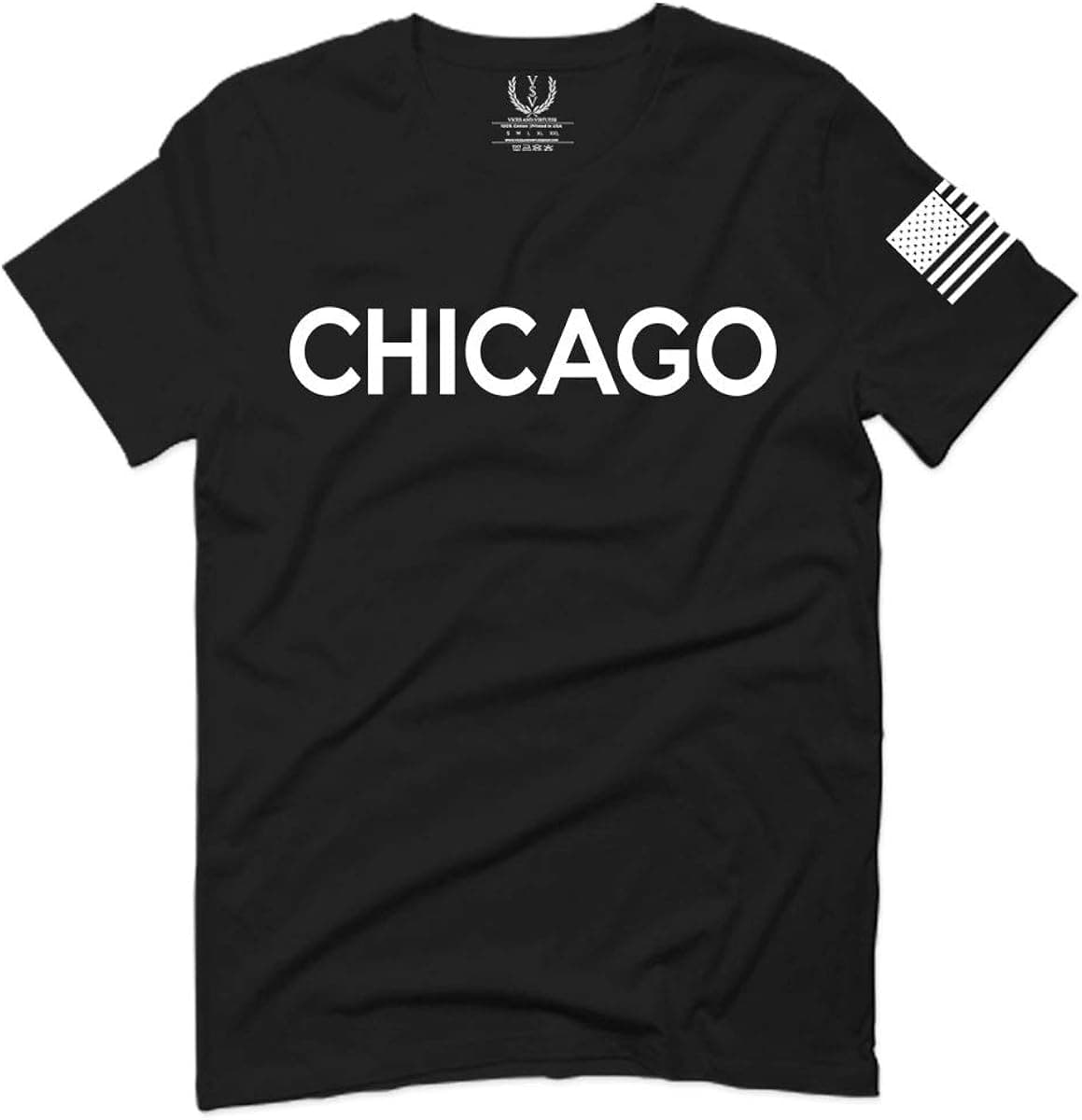 City of Chicago Classic Design Illinois for Men T Shirt