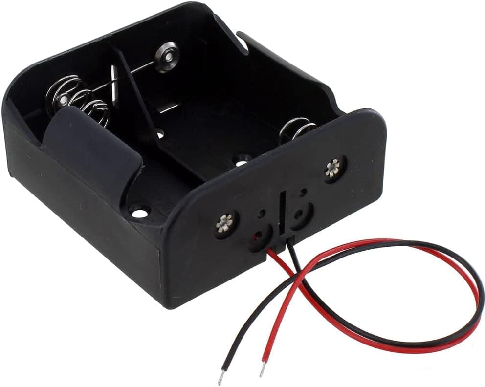 2D Battery Holder - w/Wires