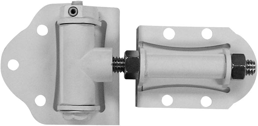 Boerboel Gate Solutions 73003751 Heavy-Duty Steel Wrap Hinge, White
