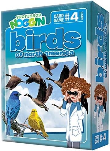 Professor Noggin's Birds of North America Trivia Card Game - an Educational Trivia Based Card Game for Kids - Trivia, True or False, and Multiple Choice - Ages 7+ - Contains 30 Trivia Cards