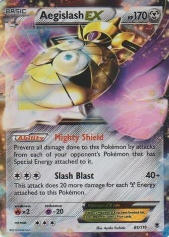 Pokemon - Aegislash-EX (65/119) - XY Phantom Forces - Holo