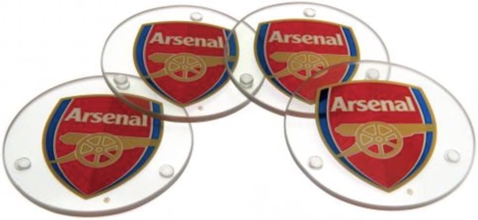 Arsenal FC Coasters - Official Arsenal Product - Features Team Crest in Full Color - Imported - For All Gunner Fans - Quality Team Crest Design