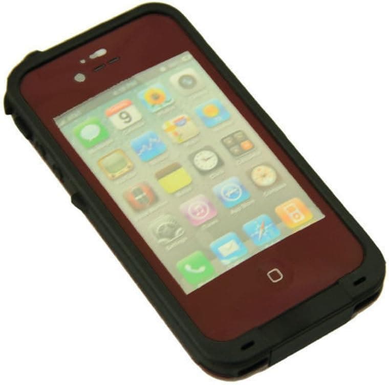 Generic Water Proof Carrying Case for iphone 4 4S Case Cover (wine red)