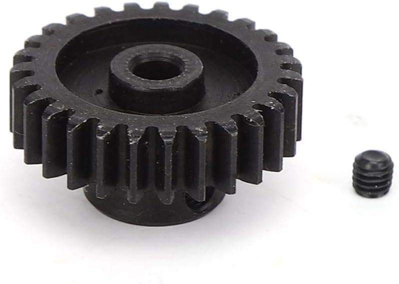 T best Motor Pinion Gear, 27T 1:14 Scale Remoted Control Crawler Car Motor Pinion Gear RC Vehicle Spare Upgrade Parts for Wltoys 1/14 144001(Black)