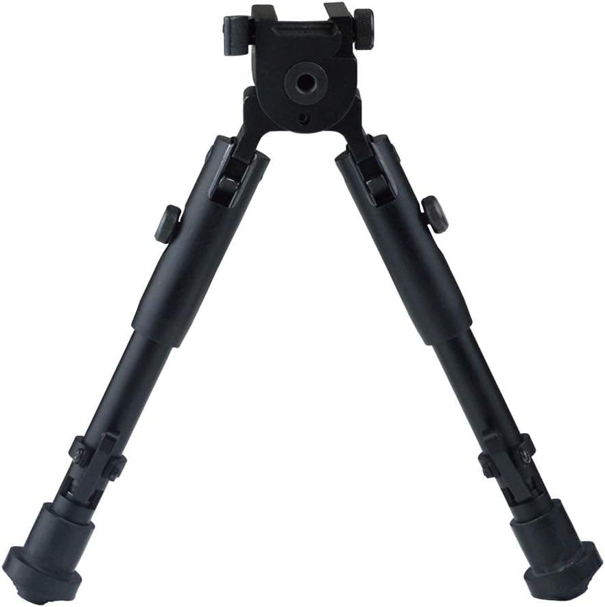 Lion Gears Scout-pod Tactical Pro Bipod, 7.3" to 9" Heigth Adjustable, with Adjustable Double Swivel (Side to Side Pivoting and Swivel) and QD Mounting Deck, SP-BL07